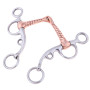 Stainless Steel Horse Snaffle Tack with Copper Screw Joint Mouth Equestrian Equestrian accessories for horse training