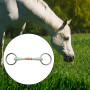 Horse Mouth Bit Equine Snaffle Bits Jointed Mouth Stainless Steel for Performance Horse Chewing