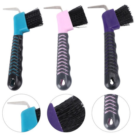 Horse Hoof Pick Brush Grooming Tools Hook Brushes Picket Washing Wash Picker