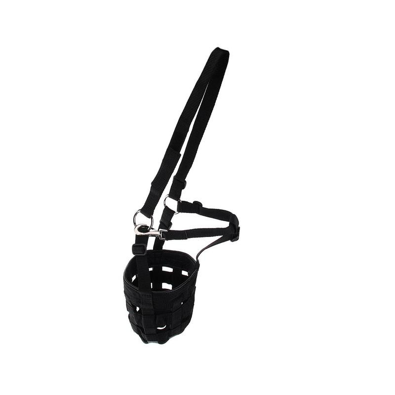 Nylon Horse Glazing Muzzle With Adjustable Horse Halter Collar