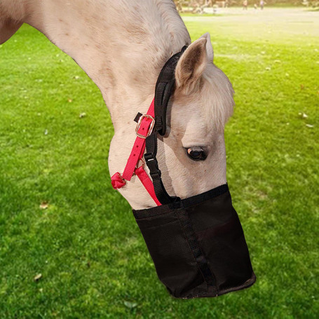 Horse Hay Bag Large Capacity Hanging Portable Feeder Bag for Cattle