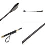 54cm Non-Slip Horsewhip Leather Horse Whip Leather Equestrian Horseback Racing Riding Crop Role Plays Equipment Performance Show