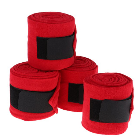 4pcs Soft Fleece Equestrian Leg Wraps Protect Bandage For Horse Riding Racing Accessories Protection Equipment 300x11cm