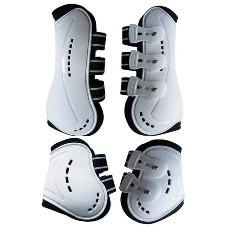 New 4 Pcs Adjustable Horse Boot Equestrian Jumping Legs Protection Gears Protection Boots Lightweight Horses Hock Brace