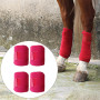 4x Horse Leg Wraps Soft Plush Horse Splint Support Riding Racing Pony Legging Wrap Leg Guards Bandages Equestrian Accessories