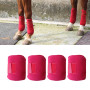 4x Horse Leg Wraps Soft Plush Horse Splint Support Riding Racing Pony Legging Wrap Leg Guards Bandages Equestrian Accessories