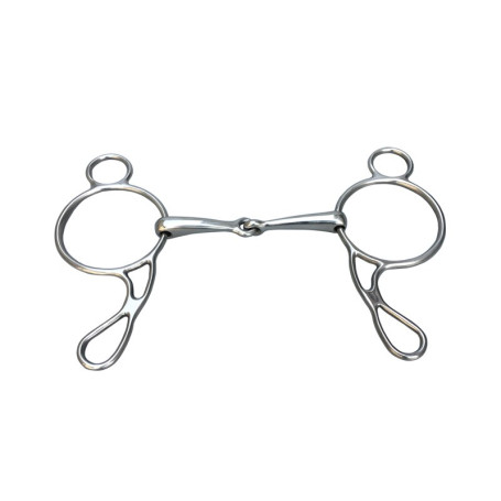12.5cm Gag Bit Stainless Steel Horse Bit Jointed Mouth Horse Equipment