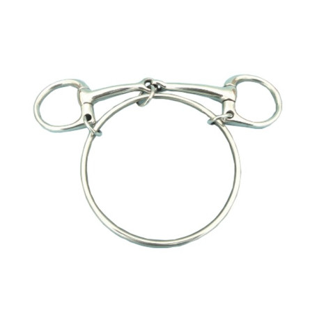 Stainless Steel Dexter Ring Horse Bit Half Cheeck Bit Horse Equipment 5 Inches
