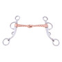 Copper Roller Training Snaffle Tool, Metal Bit Stainless Steel 5inch Outdoor Horse Riding Training Equipment Supplies