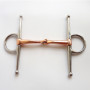 5" Stainless Steel Full Cheek Snaffle Bit With Copper Mouth Horse Tack
