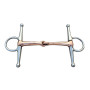 5" Stainless Steel Full Cheek Snaffle Bit With Copper Mouth Horse Tack