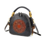 Natural Skin Handbag Women Cross Body Messenger Tote Bags Famous Brand Retro Genuine Leather Small Shoulder Top Handle Bag