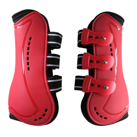 Free shipping horse tendon boots horse fetlock boots PU hard shell neoprene padding inside elastic belt.No.8