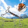 135mm/145mm Stainless Steel Horse Mouth Ring Jointed Bit Equestrian Snaffle Tool