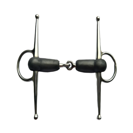H-type horse bit Rubber horse bit Iron Horse Armature Bits Stainless Steel Mouth Riding Racing Equipment Copper Link Accessory