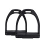 1 Pairs High Strength Plastics Safety Stirrups with Non Slip Rubber Wide Track Anti Slip Horse Riding Equestrian Accessories