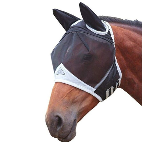 3 Sizes Elastic Fly Lycra Mesh Airflow Mesh Fly Veil Cover Protect UV-Blocker Ears Eyes Protection For Arab Horse Cob Riding