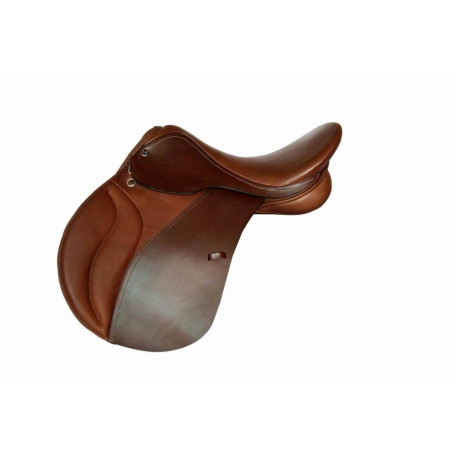 Aoud Saddlery Horse Riding Saddle Cow Leather Integrated Saddle Synthetic Saddle Tourist Saddle Full Genuine Leather Comfortable