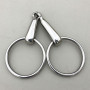 Stainless Steel Ring Snaffle Bit Horse Hollow Mouthpiece 12cm Product Horse Equipement