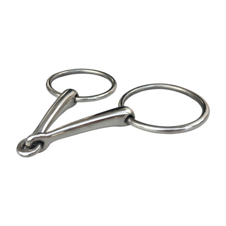 Stainless Steel Ring Snaffle Bit Horse Product Never Rust 14.5cm 12.5cm