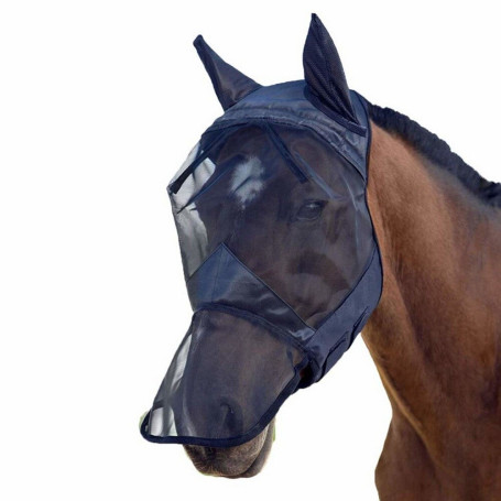 Horse Mask Nasal Cover Horse Fly Mask Anti-UV Ears Accessorie Horse Riding Breathable Meshed Protector Pet Supplies