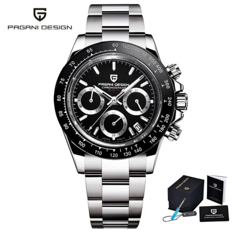 PAGANI DESIGN Men's Watches Quartz Business Watch Mens Watches Top Brand Luxury Watch Men Chronograph VK63 Reloj Hombre