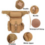 Men's Military Tactical Drop Leg Bag Waist Pack Adjustable Thigh Belt Hiking 800D Waterproof Nylon Motorcycle Riding Camping Bag