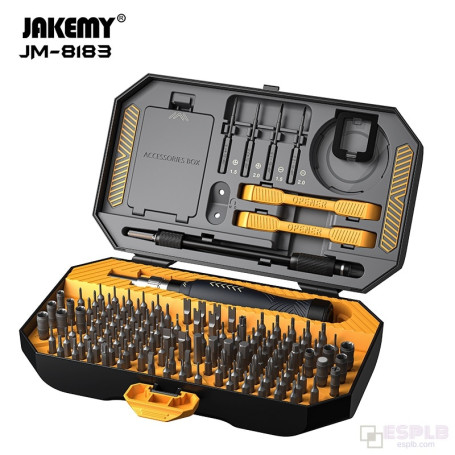 JAKEMY Newest 145 in 1 Precision Magnetic Screwdriver Set Hex Phillips Screw Driver CR-V Bit for Mobile Phone Laptop Repair Tool
