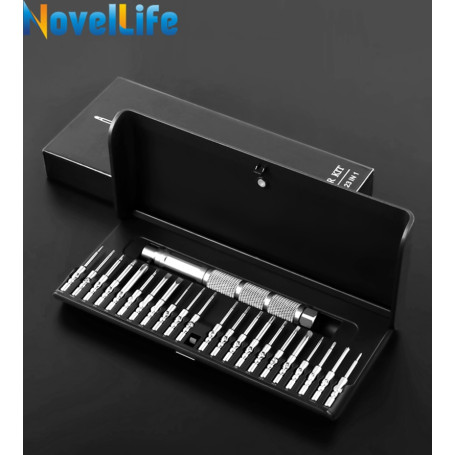 23 in 1 Multifunctional Precision Screwdriver Set 4mm S2 Steel Magnetic Screw Bits Kit Electronics Cell Phone Repair Hand Tool