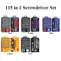 115 in 1 Screwdriver Set Mini Precision Screwdriver Multi Computer PC Mobile Phone Device Repair INSULATED Hand Home Tools Kit