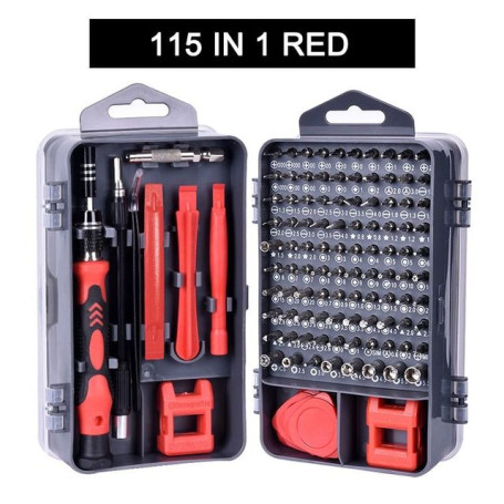 115 In 1 Precision Screwdriver Set Multi-use Hex Phillips Screw Driver for Mobile Phone Tablet Laptop Watch Glasses Repair Tools
