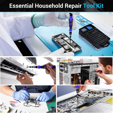 Precision Screwdriver Set,140PCS Repair Tool Kit with 118  Bits Magnetic Screwdriver Set for Computer,Laptop,Phone Etc.