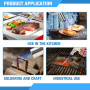 Refillable Kitchen Torch Adjustable Flame for DIY Crème Brule BBQ Baking Butane Gas Not Included