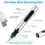Electric Engraving Pen Kit Portable Mini Nail Rig Tool DIY Spin Etch Pen For Engraving Glass Metal Jewelry Mini Drill Electric