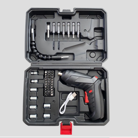 Household Electric Screwdriver Rechargeable Cordless Impact Drill Mini Wireless Electric Drill Screwdriver Set Electric Batch