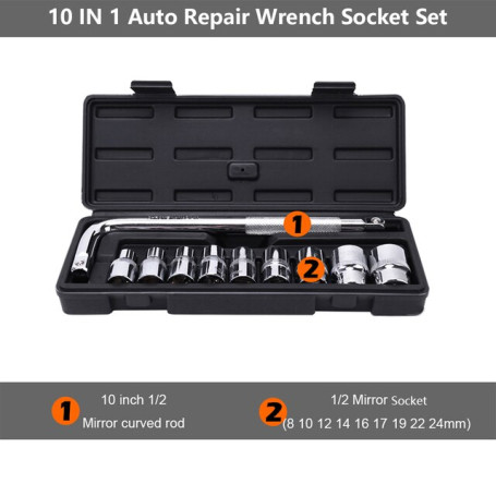 Hand Tool Sets Ratcheting Combination Wrench Set Socket Metric Cr-V Universal Key Wrench Tool Box Car Mechanical Workshop Tools