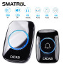 CACAZI 60 Chime 110DB 300M Wireless Doorbell Waterproof Remote EU AU UK US Plug Smart Door Bell Battery 1 Button 1 2 3 Receiver