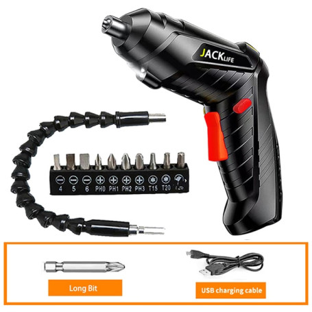 Electric Screwdriver Battery Rechargeable Cordless Screwdriver Powerful Impact Wireless Screwdriver Drill Electric Screw Driver