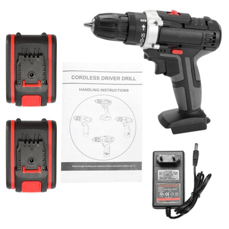 21V Multifunctional Electric Impact Cordless Drill High-power Lithium Battery Wireless Rechargeable Drills Electric Power Tools