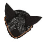Professional Soft Cotton Hand Crochet Breathable Fly Veil Horse Ear Net With Ears Horse Wear Horse Equipment For Horse