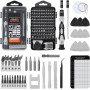 140 in 1 Screwdriver Repair Kit with 118 High Grade S2 Steel Screwdriver Bits Tool for iPhone, Laptop, PS4, Watch, Camera, Xbox