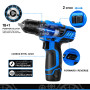 12V Series Cordless Screwdriver Drill Ratchet Wrench with Battery Set Power Tools Hand Drill Universal Repair by PROSTORMER