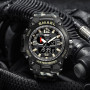 Men Sports Watches Dual Display Analog Digital LED Electronic Quartz Wristwatches Waterproof Swimming Military Watch