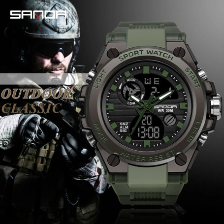 Sports Men's Watches Top Brand Luxury Military Quartz Watch Men Waterproof S Shock Male Clock relogio masculino 2023