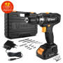 12V 16V 20V Cordless Drill Electric Screwdriver Lithium-Ion Battery Mini Wireless Power Hand Drill