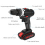 Cordless Electric Impact Drill 36V  Brushless Lithium Battery Wireless Rechargeable Hand Drills Home DIY Electric Power Tools
