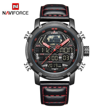 Mens Watches To Luxury Brand Men Leather Sports Watches Men's Quartz LED Digital Clock Waterproof Military Wrist Watch