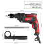 220V Electric Drill 850W 1/2 Inch Corded Drill Rotary Speed 3000RPM Rotary Hammer Drill Power Tools Electric Hammer