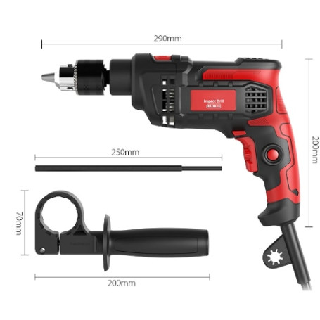 220V Electric Drill 850W 1/2 Inch Corded Drill Rotary Speed 3000RPM Rotary Hammer Drill Power Tools Electric Hammer
