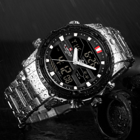 NAVIFORCE 9138 S Luxury BranMen Watch Fashion Sports Watches Men's Waterproof Quartz Man Stainless Army Military Wrist Watch